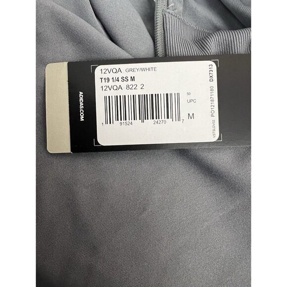 Arizona Sun Devils Adidas Quarter Zip Shirt Team Issued M Gray White Climacool - Picture 7 of 8